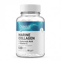 Коллаген морской с гиалуроновой кислотой, COLLAGEN MARINE with Hyaluronic Acid and Vitamin C, OstroVit, 120