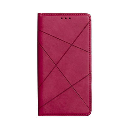 Чохол для Xiaomi Redmi Note 8T книжка боковий з підставкою Avantis еко-шкіра малиновий, фото 1