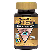 Комплекс для защиты и улучшения зрения, Ageloss Eye Support, Nature's Plus, 60 капсул
