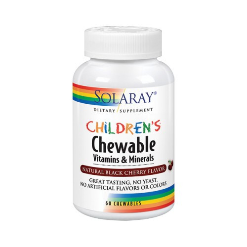 Мультивитамины для детей, Children's Vitamins and Minerals, Solaray