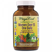 Мультивитамины для женщин старше 55 лет, Women Over 55 One Daily, MegaFood, 90 таблеток