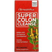 Health Plus Inc., Super Colon Cleanse, средство для очистки кишечника, 500 мг, 60 капсул