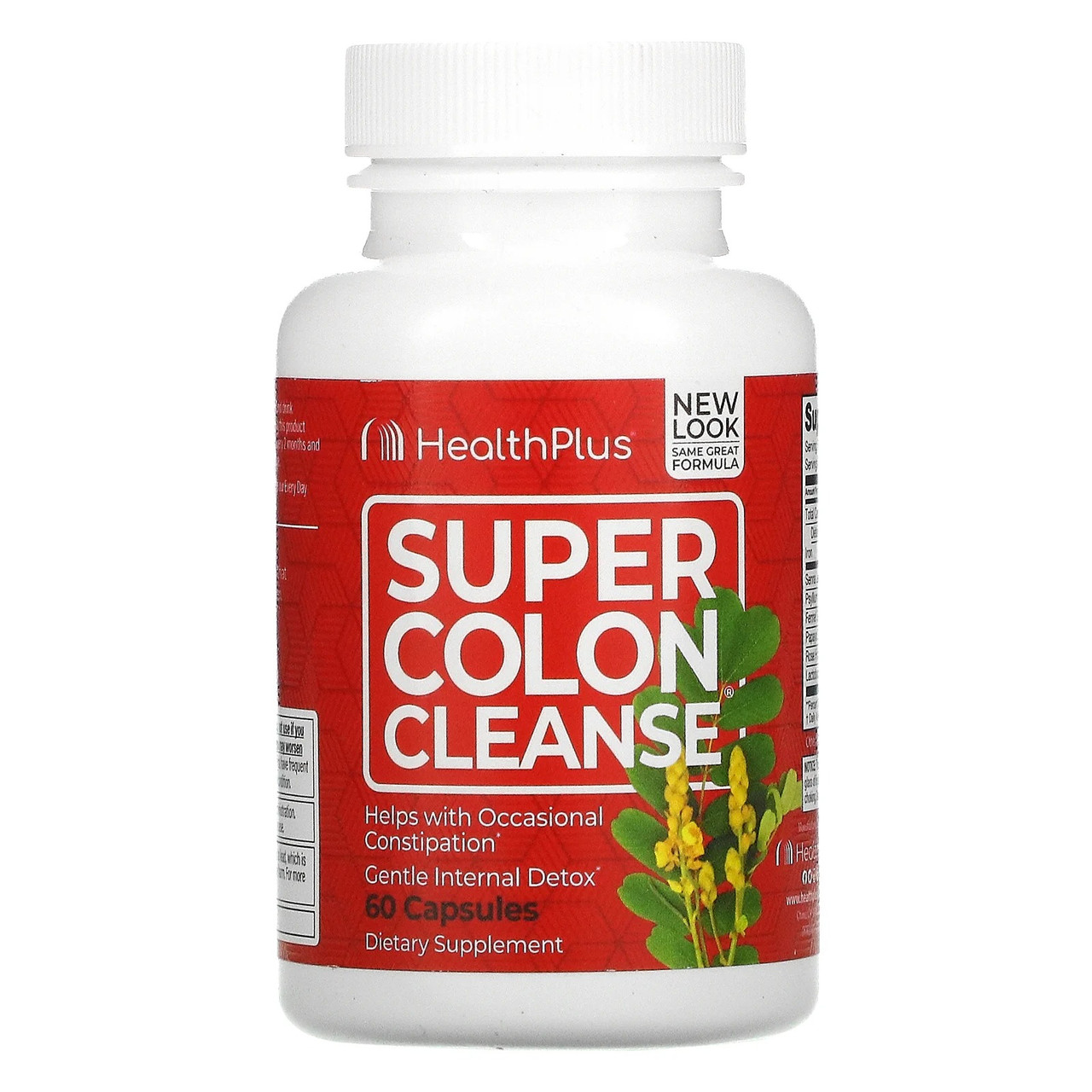Health Plus Inc., Super Colon Cleanse, средство для очистки кишечника, 500 мг, 60 капсул - фото 3 - id-p525863523