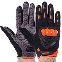 Перчатки для мотоцикла черно-оранжевые CMHTO-035 XL