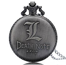 Кишенькові чоловічий годинник на ланцюжку Death Note Зошит Смерті, фото 2