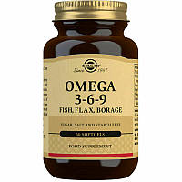 Рыбий жир Омега 3-6-9 EFA Omega 3-6-9 Солгар Solgar 1300 мг 60 капсул