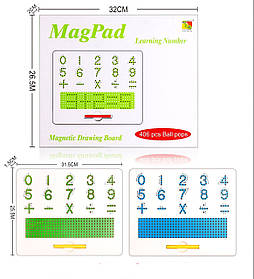 Дошка навчальна магнітна цифри