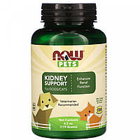 Поддержка почек для собак и кошек, Pets, Kidney Support for Dogs/Cats, Now Foods, 119 г