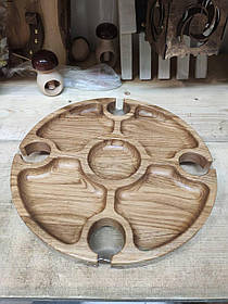 Дерев'яний винний столик розкладний 35 см ДКБ, ялить