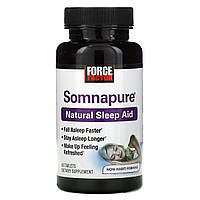 Натуральное средство для сна, Somnapure, Natural Sleep Aid, Force Factor, 60 таблеток