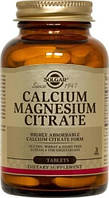 Цитрат кальция магния, Calcium Magnesium Citrate, Solgar, 200/100 мг, 100 таблеток