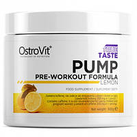 Предтренировочный комплекс, лимон, PUMP Pre-Workout, lemon, OstroVit, 300 г