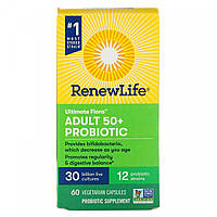 Пробиотик для взрослых старше 50 лет, Ultimate Flora, Adult 50+ Probiotic, Renew Life, 30 миллиардов живых