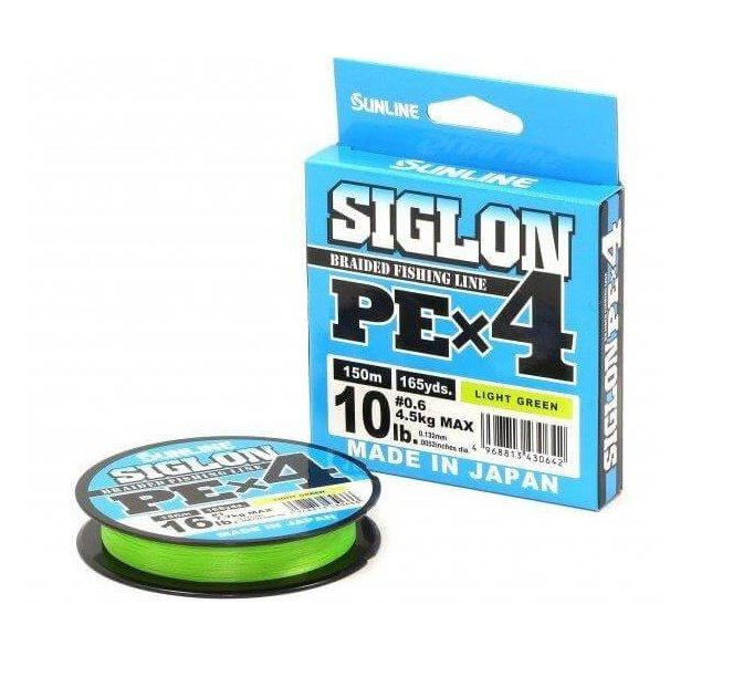 Шнур Sunline Siglon PEх4 150м # 1.7 / 0.223мм (салат.)