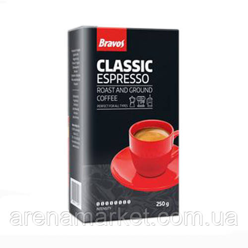 Кава в зернах Bravos Espresso, 250 г.