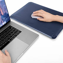 Папка конверт Wiwu Skin Pro2 Leather для MacBook Air 13,3'' (2018) green, фото 6