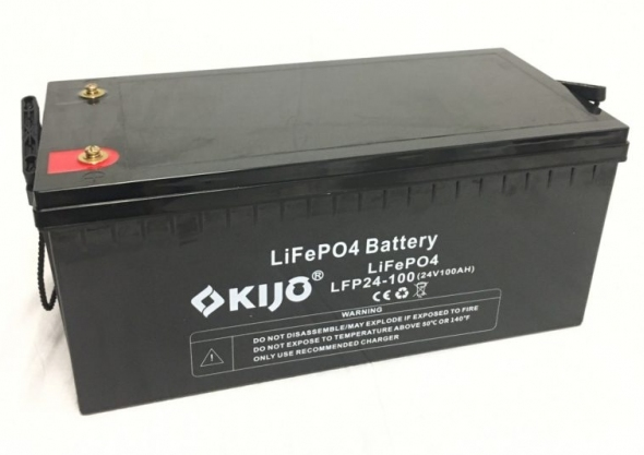 Літій-залізо-фосфатний акумулятор Kijo LiFePO4-24V100Ah для сонячної станції, фото 1