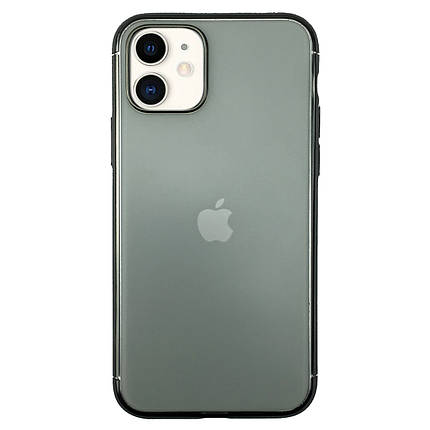 Чохол накладка xCase для iPhone 11 Soft Clear Matte case Midnight green, фото 1