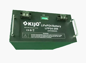 Літій-залізо-фосфатний акумулятор Kijo LiFePO4-24V200Ah з лед дисплеєм для сонячної електростанції