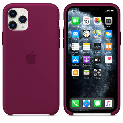 Чохол накладка xCase для iPhone 11 Pro Max Silicone Case rose red, фото 3