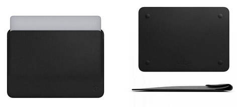 Папка конверт Wiwu Skin Pro2 Leather для MacBook Air 13,3'' (2018) green, фото 4
