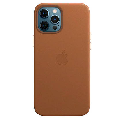 Чохол накладка xCase для iPhone 12/12 Pro Leather case with Full MagSafe Brown, фото 2