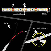 Світлодіодна стрічка OEM ST-12-2835-120-CW-65 біла, герметична, 1м µ, фото 5