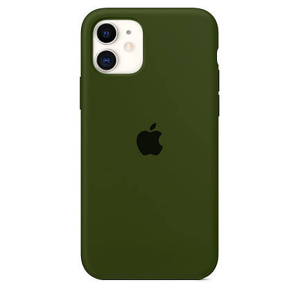 Чохол накладка xCase для iPhone 11 Silicone Case Full olive, фото 1