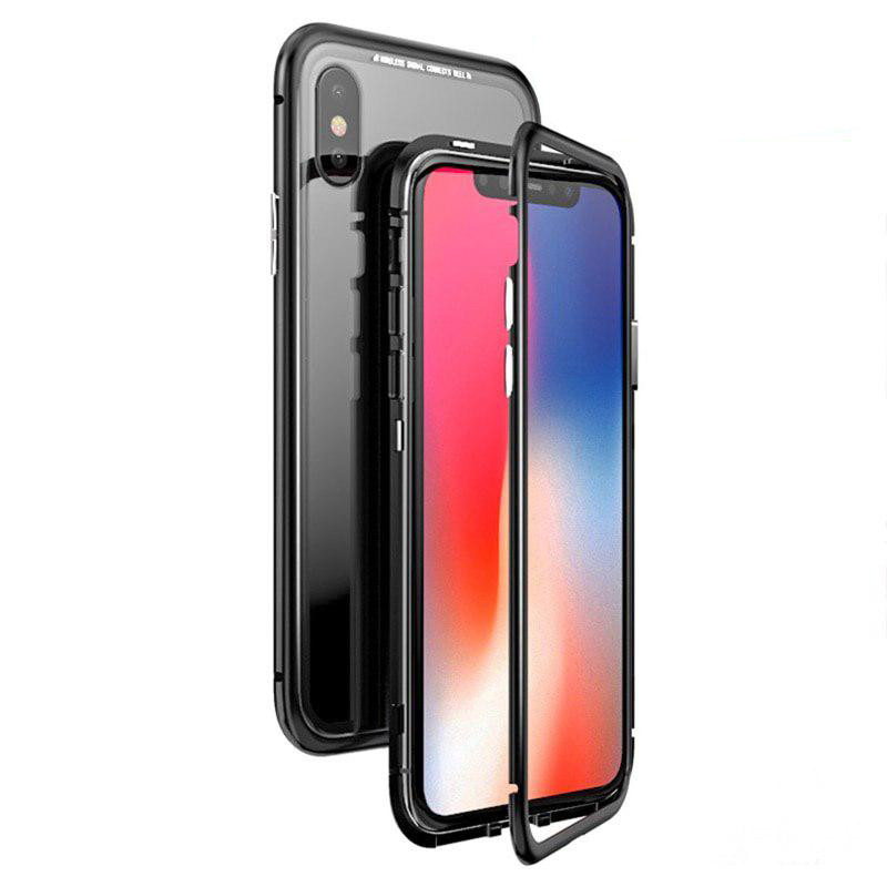 Чохол накладка xCase для iPhone XR Magnetic Case прозорий чорний