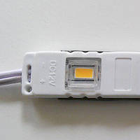 Світлодіодний модуль BRT M2 5630-3 led WW 1,5 W 3000K, 12В, IP65 теплий білий закритий з лінзою µ, фото 3