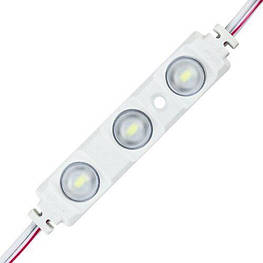 Світлодіодний модуль BRT XG19 5630-3 led W 1,5 W 6500K, 12В, IP65 білий з лінзою півсфера µ