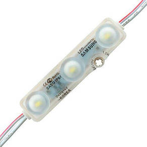 Світлодіодний модуль BRT XG28 5630-3 led W 1,5 W Samsung 6500K, 12В, IP68 білий µ