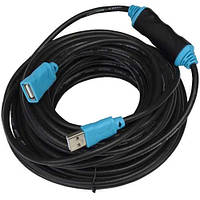 Подовжувач USB (штекер USB - гніздо USB) MT-Viki з кабелем 20метров