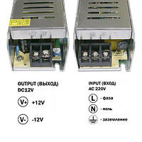 Блок питания OEM DC12 120W 10А STR-120 узкий µ, фото 3