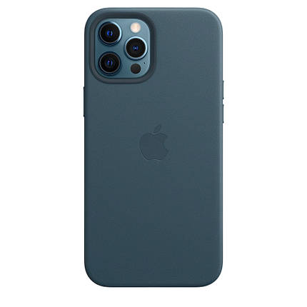 Чохол накладка xCase для iPhone 12 Pro Max Leather case with Full MagSafe Blue, фото 1