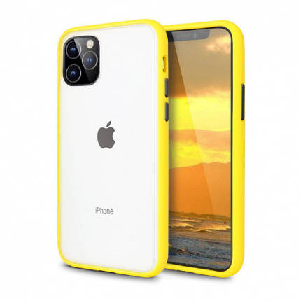 Чохол накладка xCase для iPhone 12/12 Pro Gingle series yellow black, фото 1