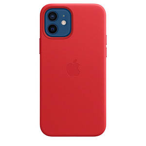 Чохол накладка xCase для iPhone 12 Mini Leather case with Full MagSafe Red