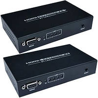 Подовжувач HDMI по крученій парі з роутером (sender + receiver) GC-374