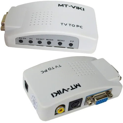 Конвертор AV в VGA (TV to PC) (гніздо VGA - гніздо VGA, гніздо RCA, гніздо S-video), MT-TP02