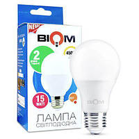 Светодиодная лампа Biom BT-516 A60 15W E27 4500К матовая 00-00001434 Светодиодная лампа Biom BT-516 A60 15W E27 4500К матовая