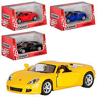 Машина метал. "Kinsmart" Porsche Carrera GT,в кор-ці №KT-5081-W(24)(96)