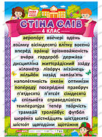 0115-4 Плакат.Стіна слів.4 клас (У); 20; плакати в кожний кабінет ~15104150У;