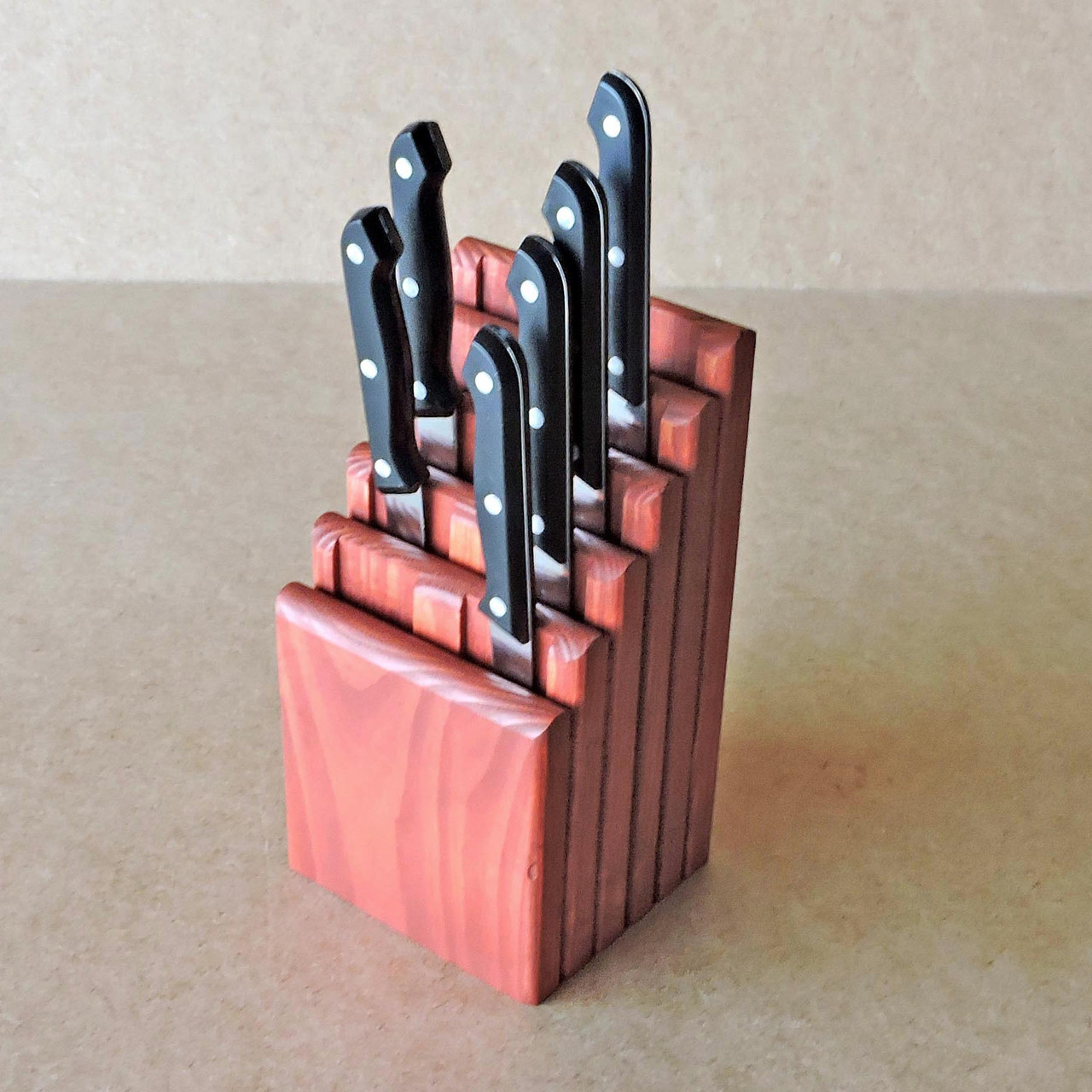 Підставка для ножів "Долорес" корал, фото 1