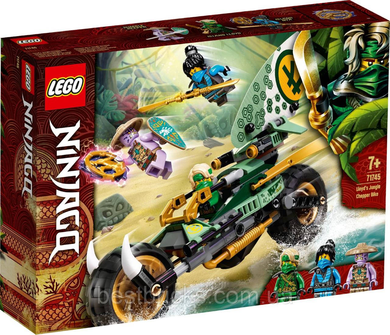 Lego Ninjago Мотоцикл Ллойда для джунглів 71745, фото 1
