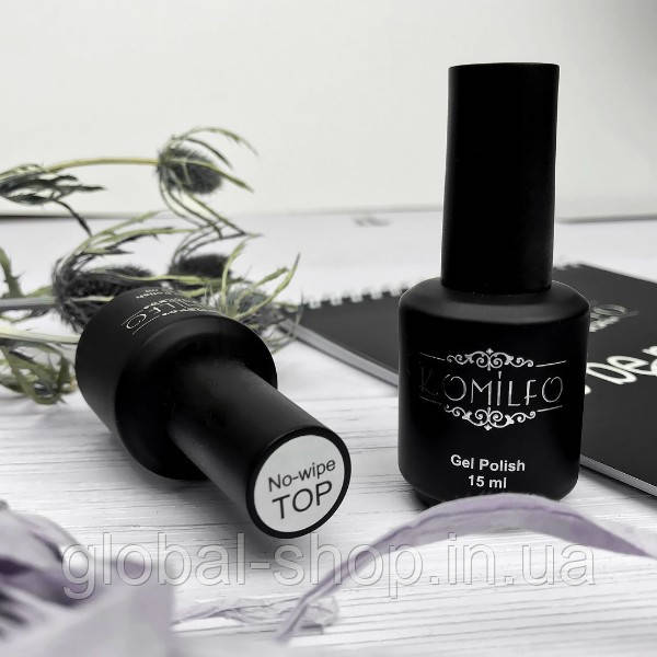 ТОП KOMILFO NO WIPE без липкого шару з уФ-фільтрами 15 МЛ