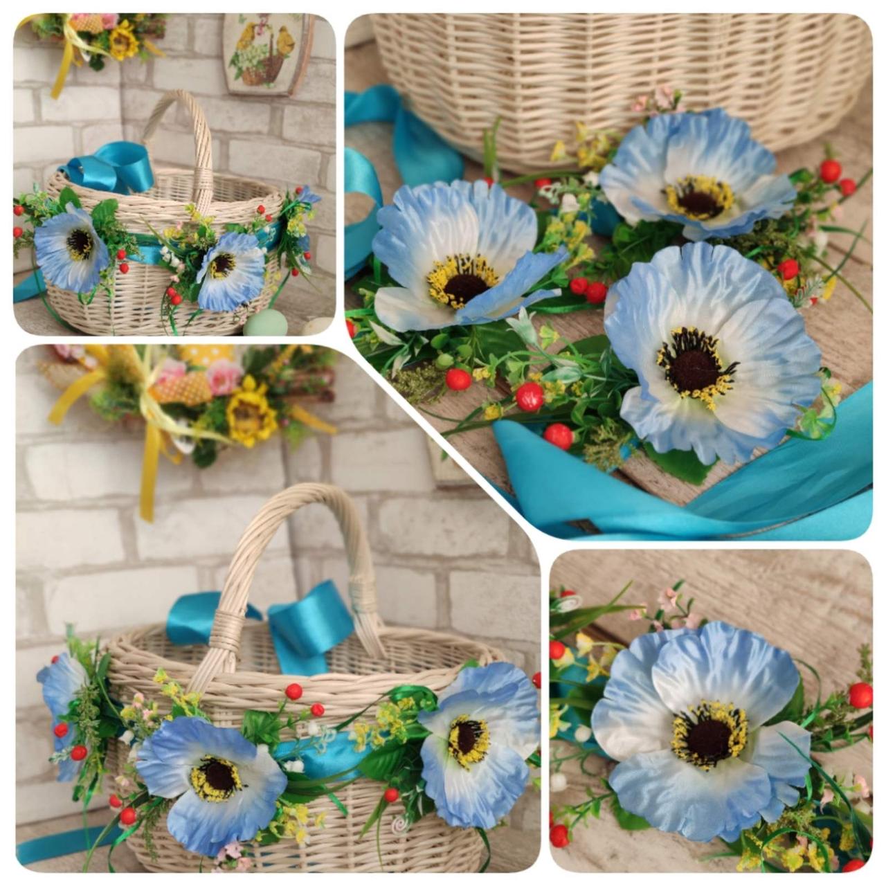 Лента с Цветами на Пасхальную Корзину, 2,5 М, 120/140 Грн, Пасхальный ...