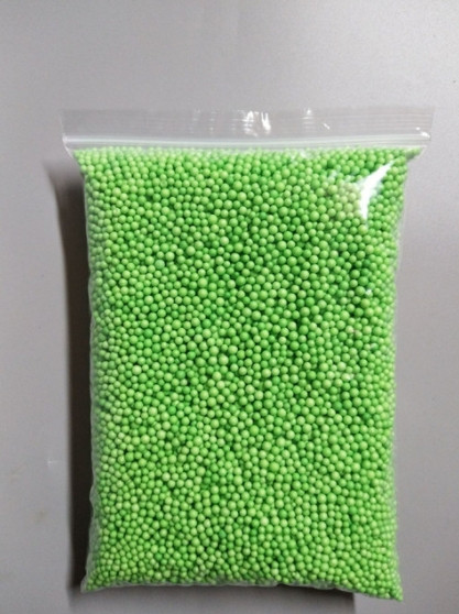 Пінопластові кульки зелені 2-4 мм, 8 грам (Китай)