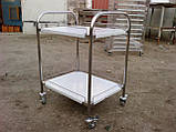 Візок сервірувальний 550х450х930 дві полиці, фото 2