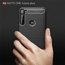 TPU чохол накладка Urban для Motorola One Fusion Plus / чорний, фото 4