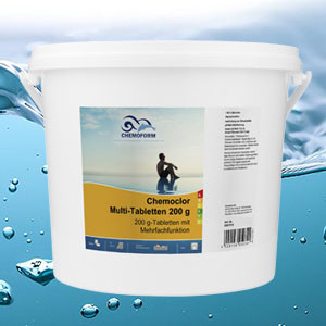 Таблетки мульти-хлору для комплексної дезінфекції басейну Таблетки мульти-хлору для комплексної дезінфекції басейну